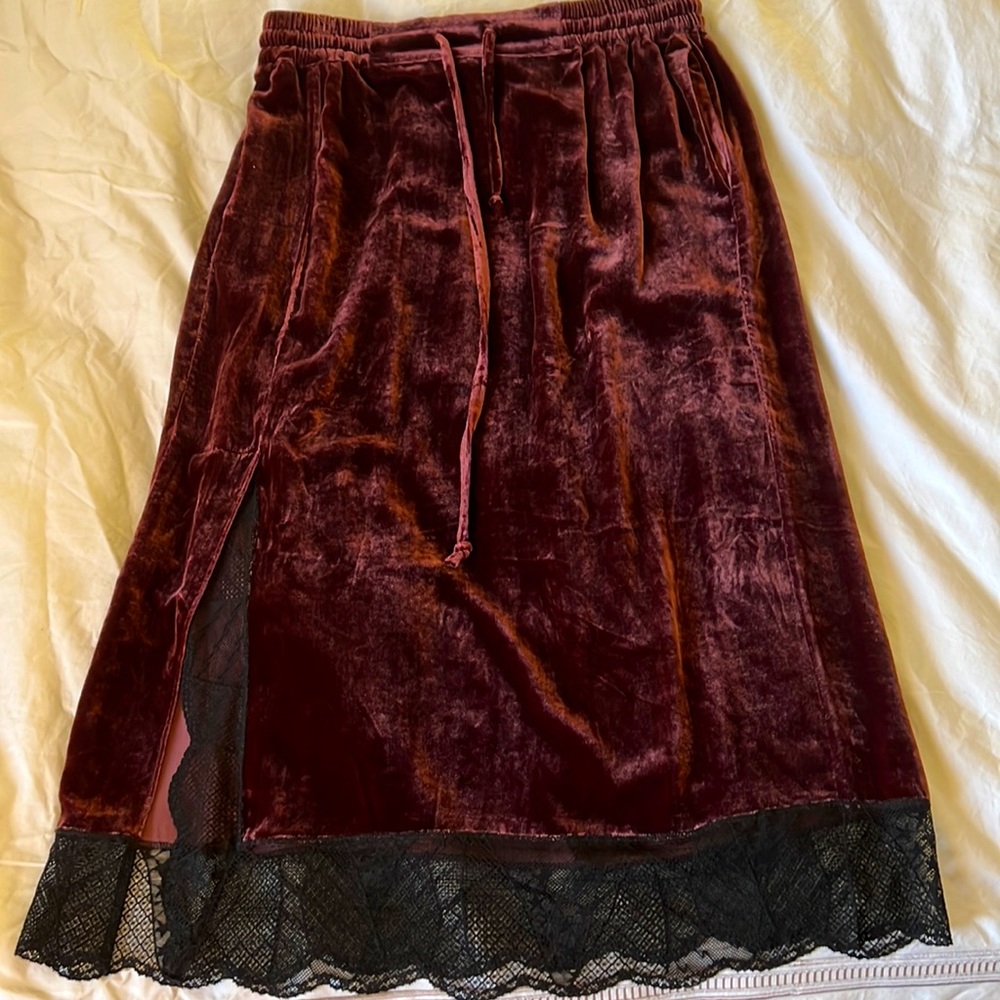 ZADIG & VOLTAIRE velour skirt
